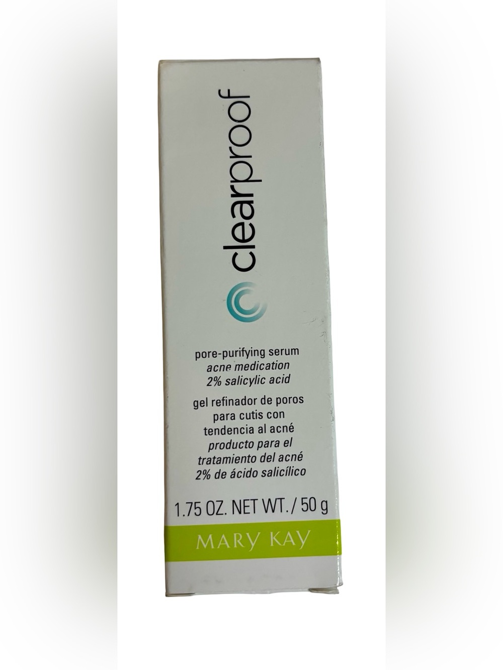 Mary Kay Clearproof Pore-Purifying Serum – White & Lime Green